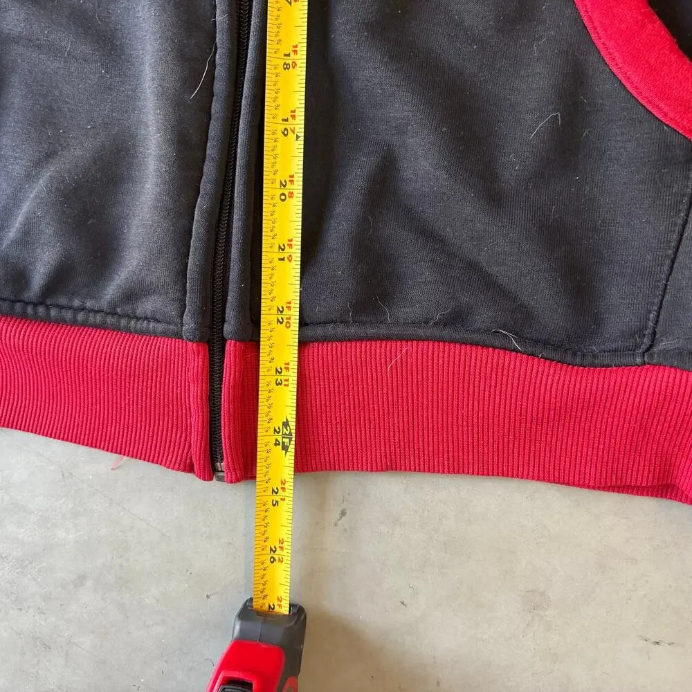 y2k vintage manchester united zip up jacket